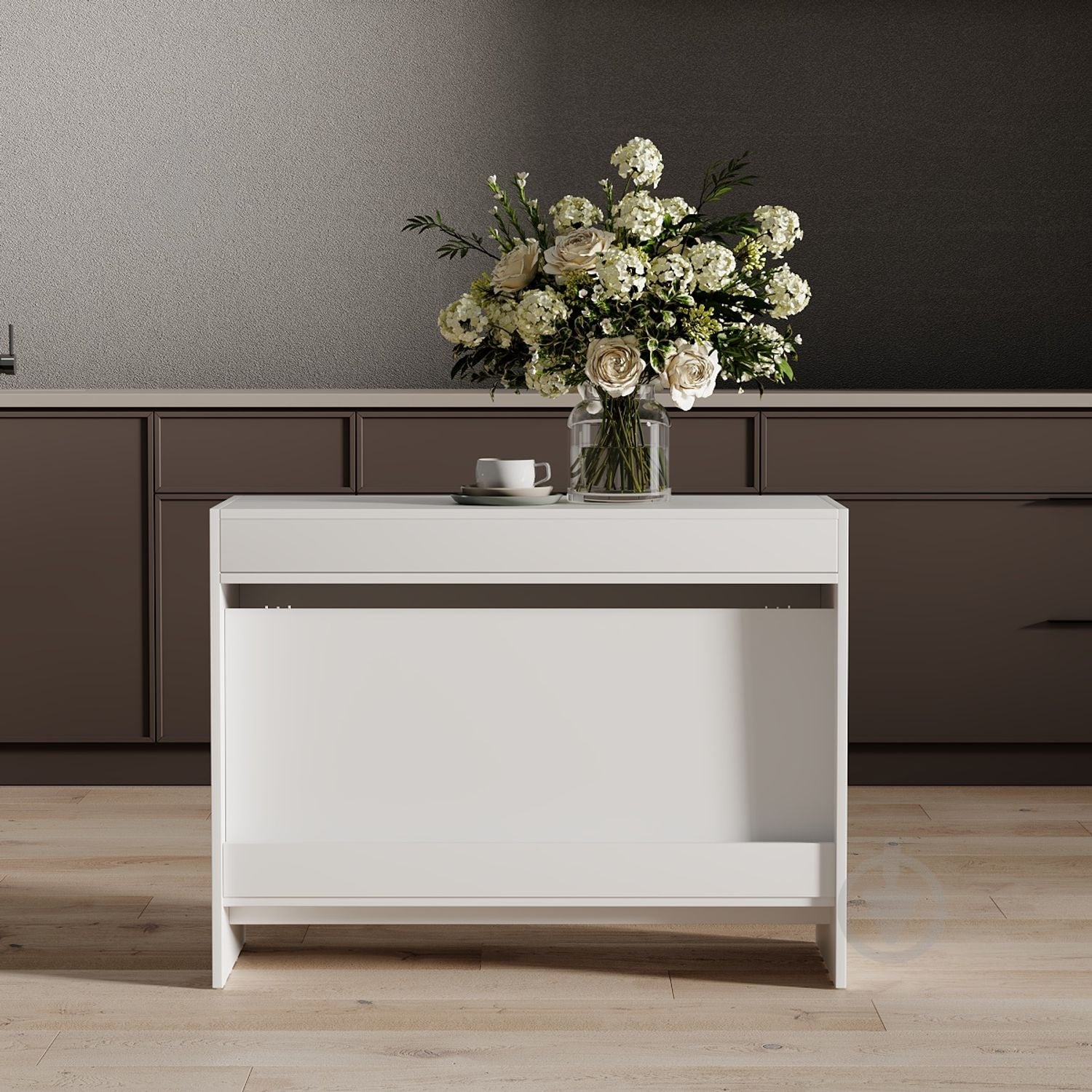 Стол-трансформер ART IN HEAD Снэйк 430(2400)x900x750мм белый/белый - фото 5