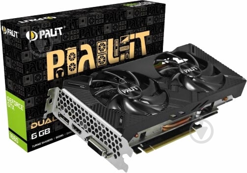 Відеокарта Palit GeForce GTX 1660 Dual 6GB GDDR5 192bit (NE51660018J9-1161A) - фото 10 Відеокарта Palit GeForce GTX 1660 Dual 6GB GDDR5 192bit (NE51660018J9-1161A) - фото 10