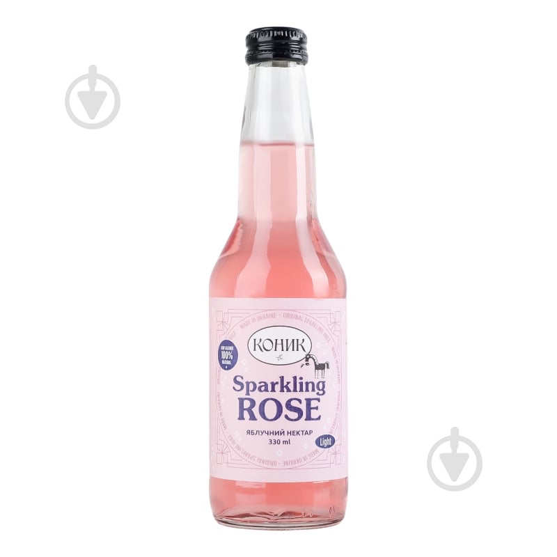 Нектар КОНИК яблучний Sparkling rose 0,33 л - фото 1 Нектар КОНИК яблучний Sparkling rose 0,33 л - фото 1