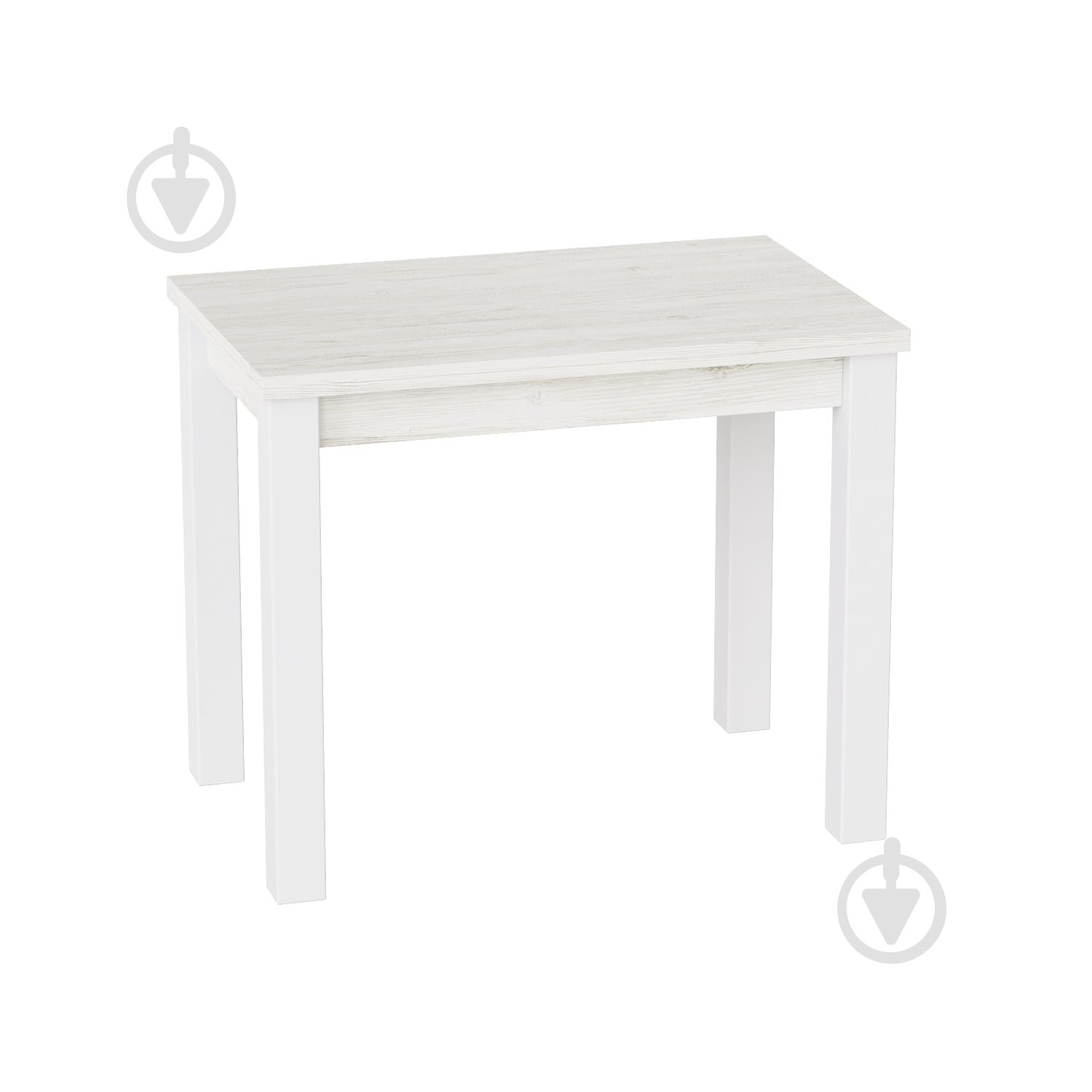 Стол-трансформер ART IN HEAD Фаст 600(1200)x900x750мм артвуд светлый/белый - фото 1