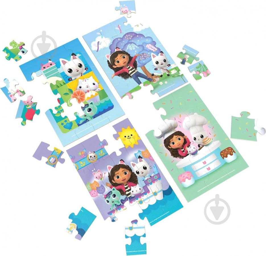 Пазлы деревянные Spin Master 4 в 1 «Кукольный домик Габби» SM49248/6067990 - фото 3 Пазлы деревянные Spin Master 4 в 1 «Кукольный домик Габби» SM49248/6067990 - фото 3