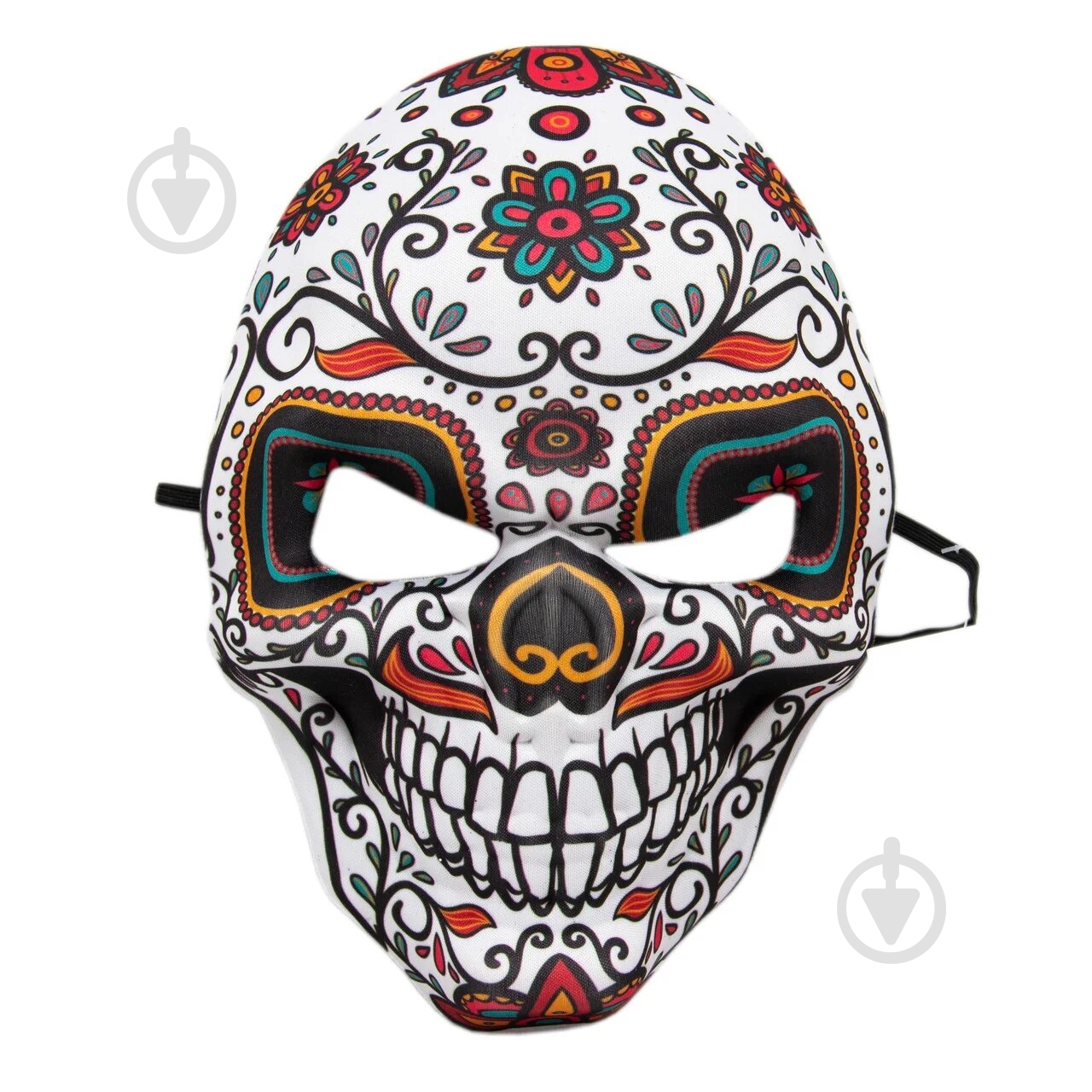 Маска карнавальная Девилон Череп, 18х26 см разноцветный - фото 1 Маска карнавальная Девилон Череп, 18х26 см разноцветный - фото 1