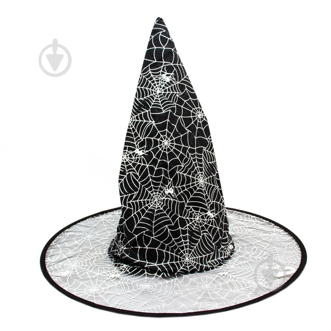 Шапочка карнавальная Девилон Колпак ведьмы, 41х37 см черный - фото 1