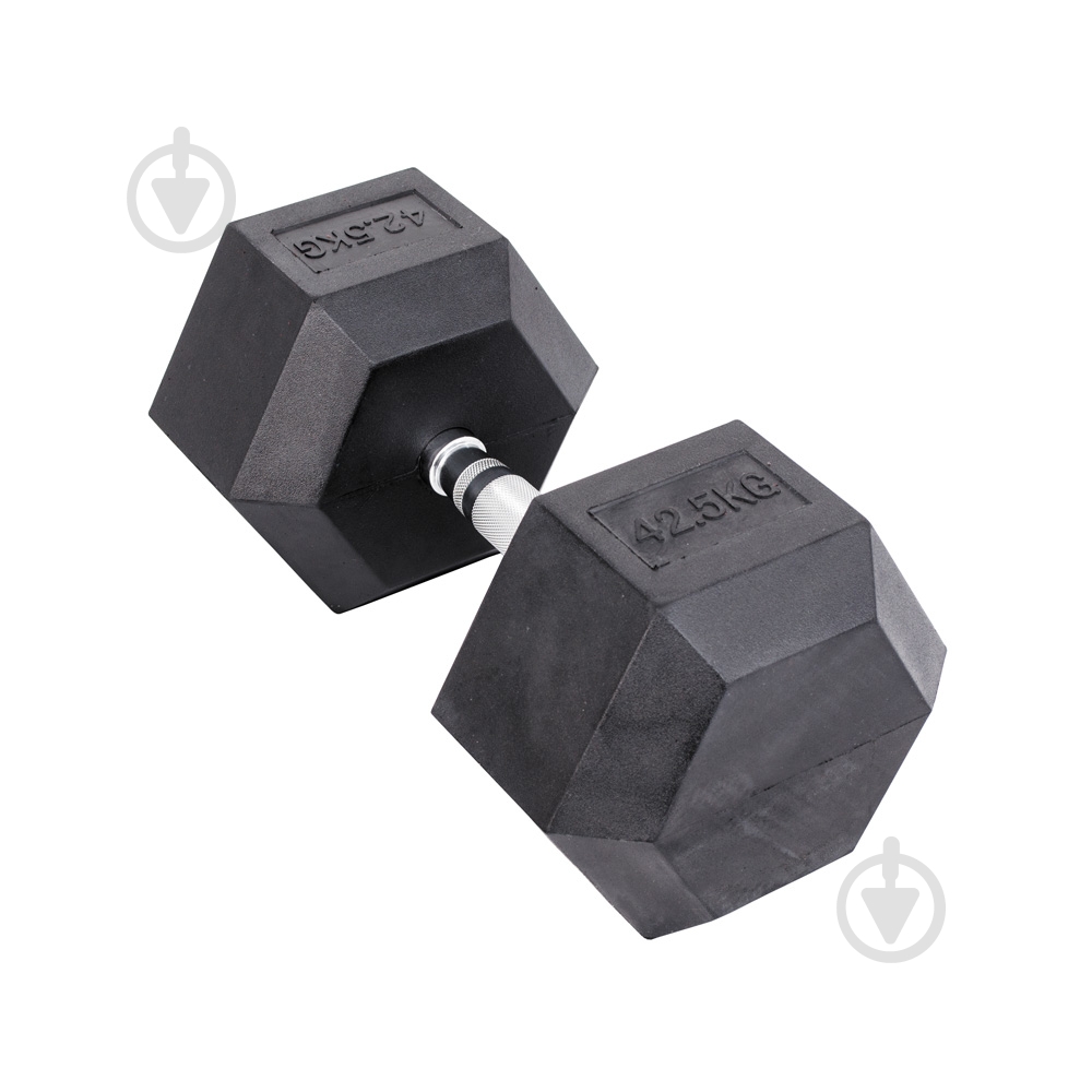 Гантель InterAtletika MD2102-42.5 гексагональная черный - фото 2 Гантель InterAtletika MD2102-42.5 гексагональная черный - фото 2