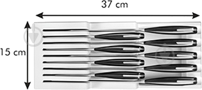 Лоток для столовых приборов Tescoma для 9 ножей FLEXISPACE 899415 - фото 2