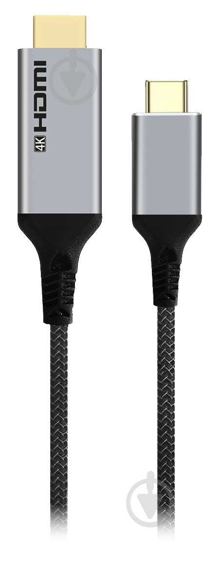 Кабель Cablexpert USB-C на HDMI, 4K 60 Гц 1,8 м black (A-CM-HDMIM4K-1.8M) - фото 1 Кабель Cablexpert USB-C на HDMI, 4K 60 Гц 1,8 м black (A-CM-HDMIM4K-1.8M) - фото 1