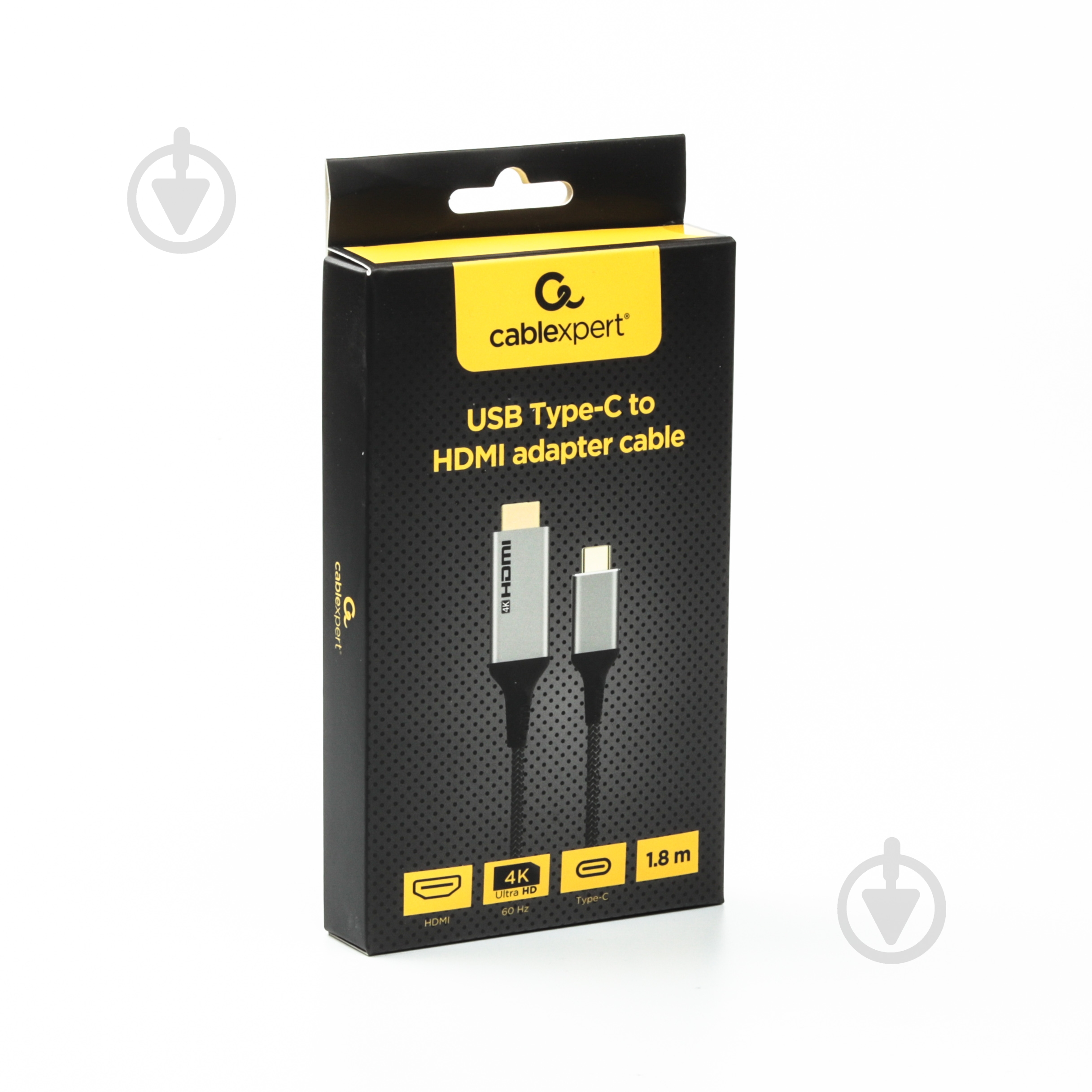 Кабель Cablexpert USB-C на HDMI, 4K 60 Гц 1,8 м black (A-CM-HDMIM4K-1.8M) - фото 2 Кабель Cablexpert USB-C на HDMI, 4K 60 Гц 1,8 м black (A-CM-HDMIM4K-1.8M) - фото 2