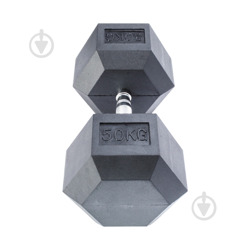 Гантели InterAtletika MD2102-50 гексагональная черный - фото 2