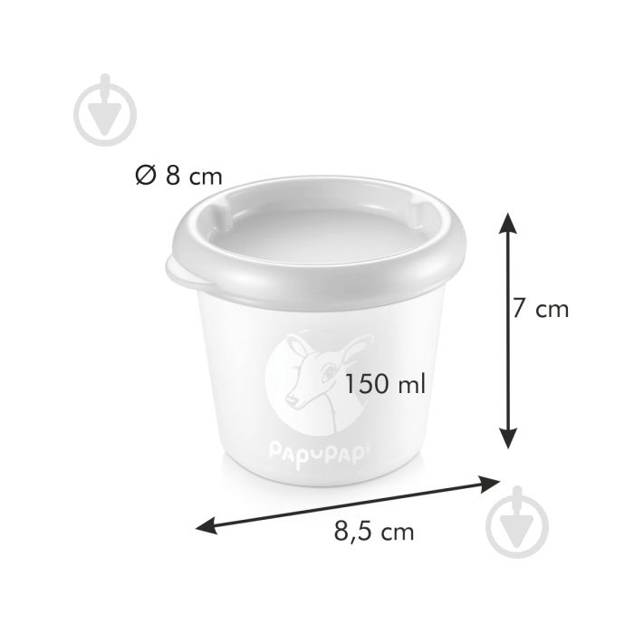 Контейнер Tescoma Papu Papi 150 мл 2 шт./уп. розовый 667630 - фото 3 Контейнер Tescoma Papu Papi 150 мл 2 шт./уп. розовый 667630 - фото 3