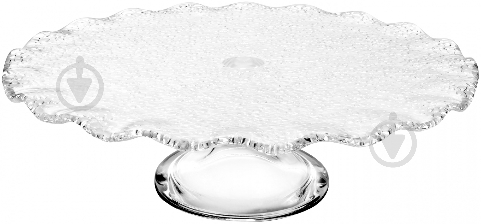 Блюдо IVV Special clear 33 см на ножке - фото 1