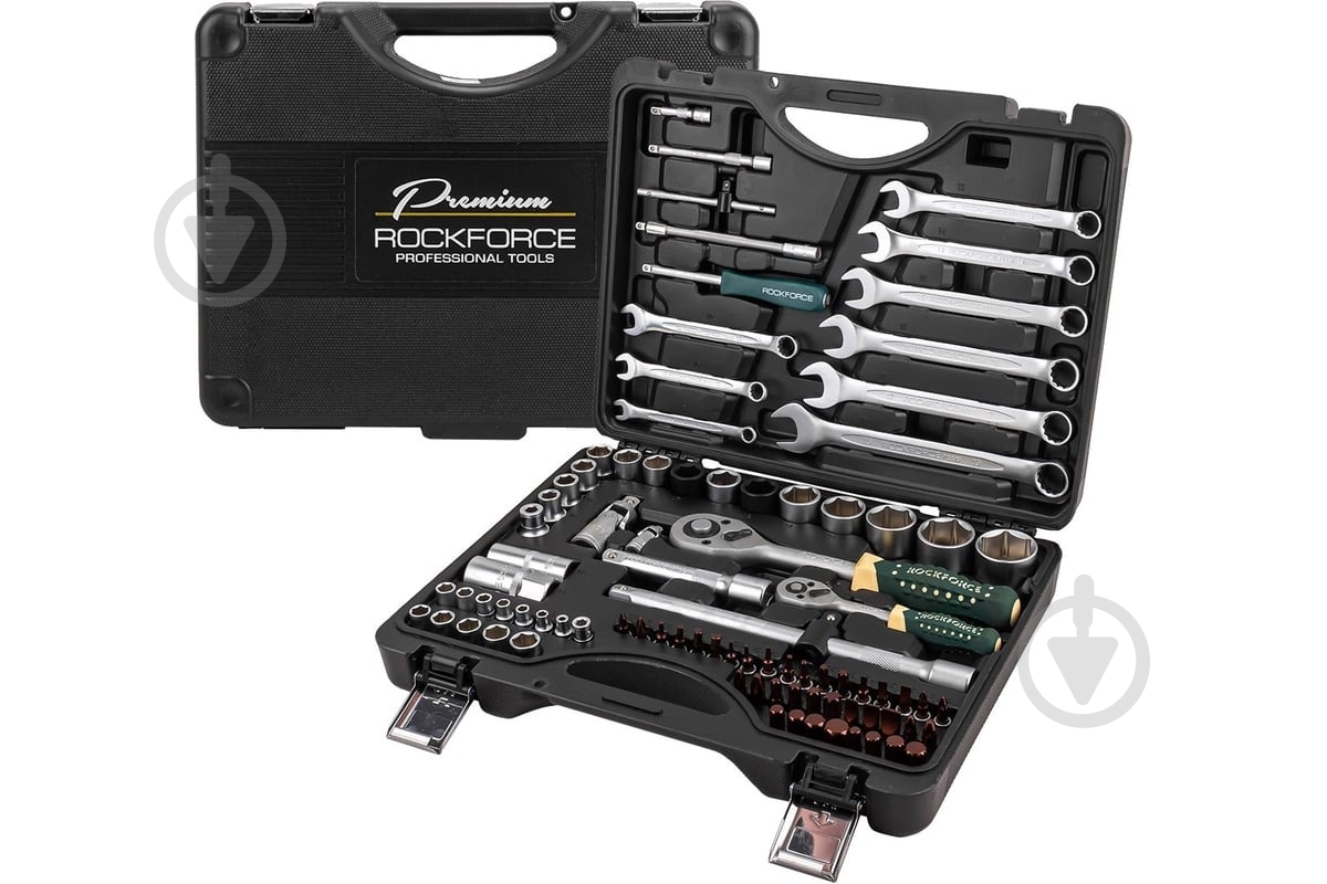 ᐉ Набір ручного інструменту ROCKFORCE 1/4''1/2''(6 гр.) 82 шт. RF