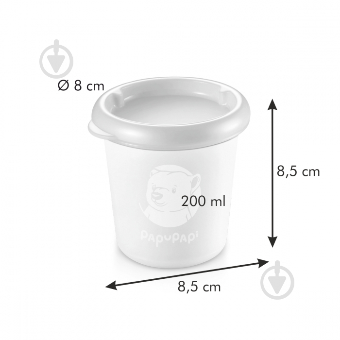 Контейнер Tescoma Papu Papi 200 мл 2 шт./уп. розовый 667631 - фото 3 Контейнер Tescoma Papu Papi 200 мл 2 шт./уп. розовый 667631 - фото 3