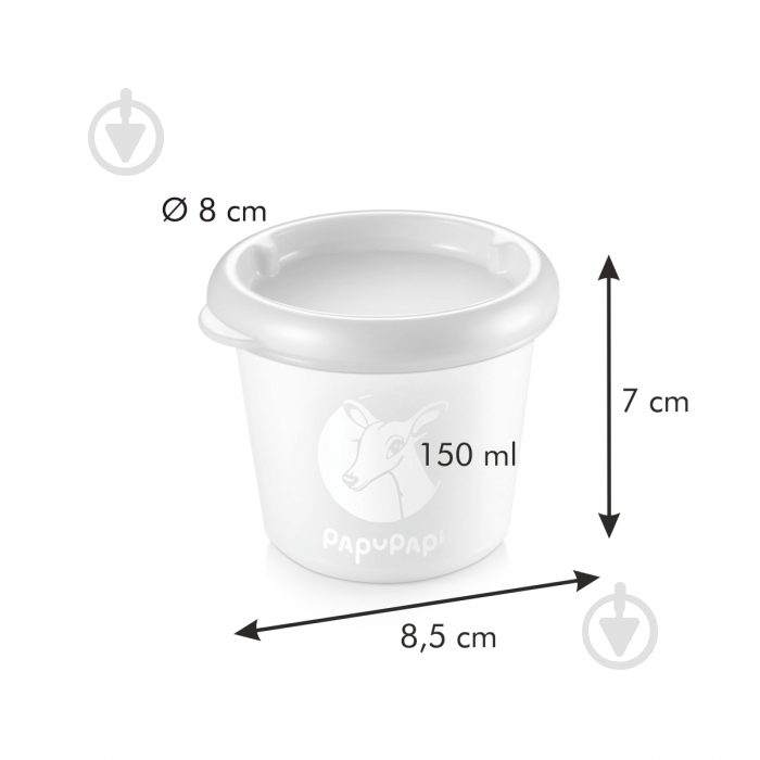 Контейнер Tescoma Papu Papi 150 мл 2 шт./уп. синий 667670 - фото 3 Контейнер Tescoma Papu Papi 150 мл 2 шт./уп. синий 667670 - фото 3