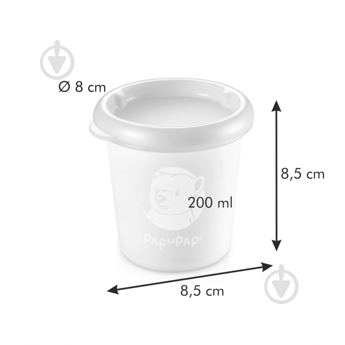 Контейнер Tescoma Papu Papi 200 мл 2 шт./уп. синий 667671 - фото 3 Контейнер Tescoma Papu Papi 200 мл 2 шт./уп. синий 667671 - фото 3