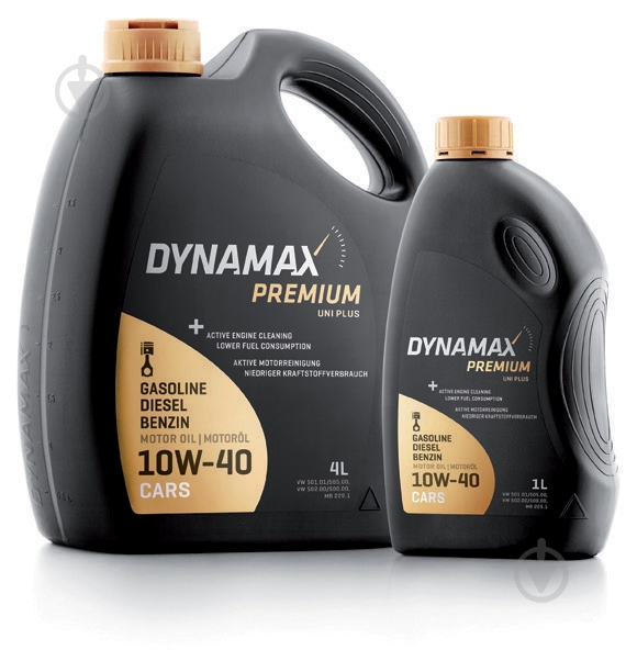 Моторное масло полусинтетическое DYNAMAX UNI PLUS 10W-40 4 л (60960) - фото 1