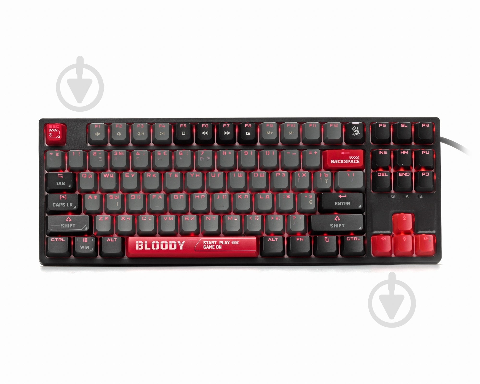 ᐉ Клавиатура игровая BLOODY BLMS TKL Switch Energy Red (S87) red