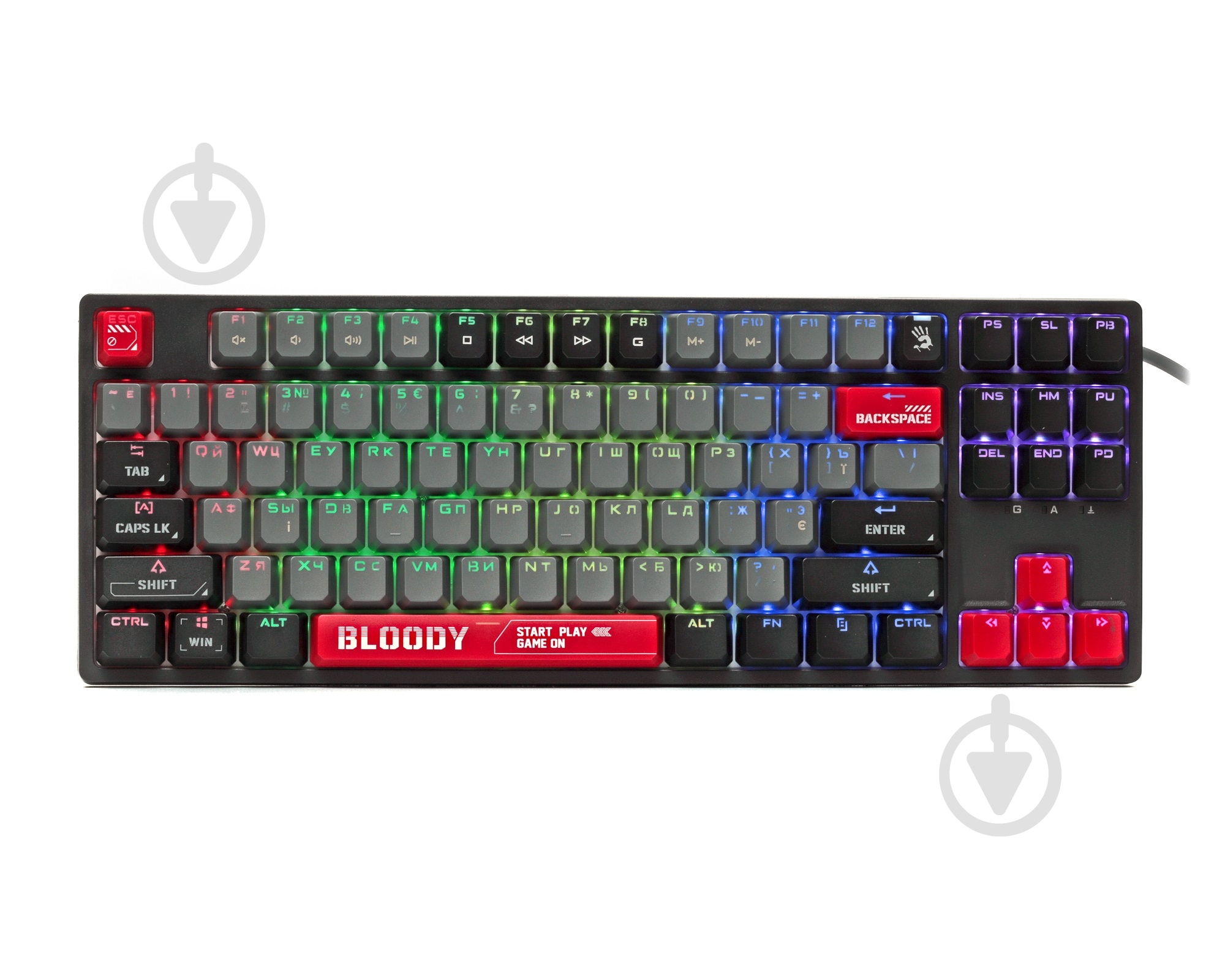 ᐉ Клавиатура игровая BLOODY BLMS TKL Switch Energy Red (S87) red