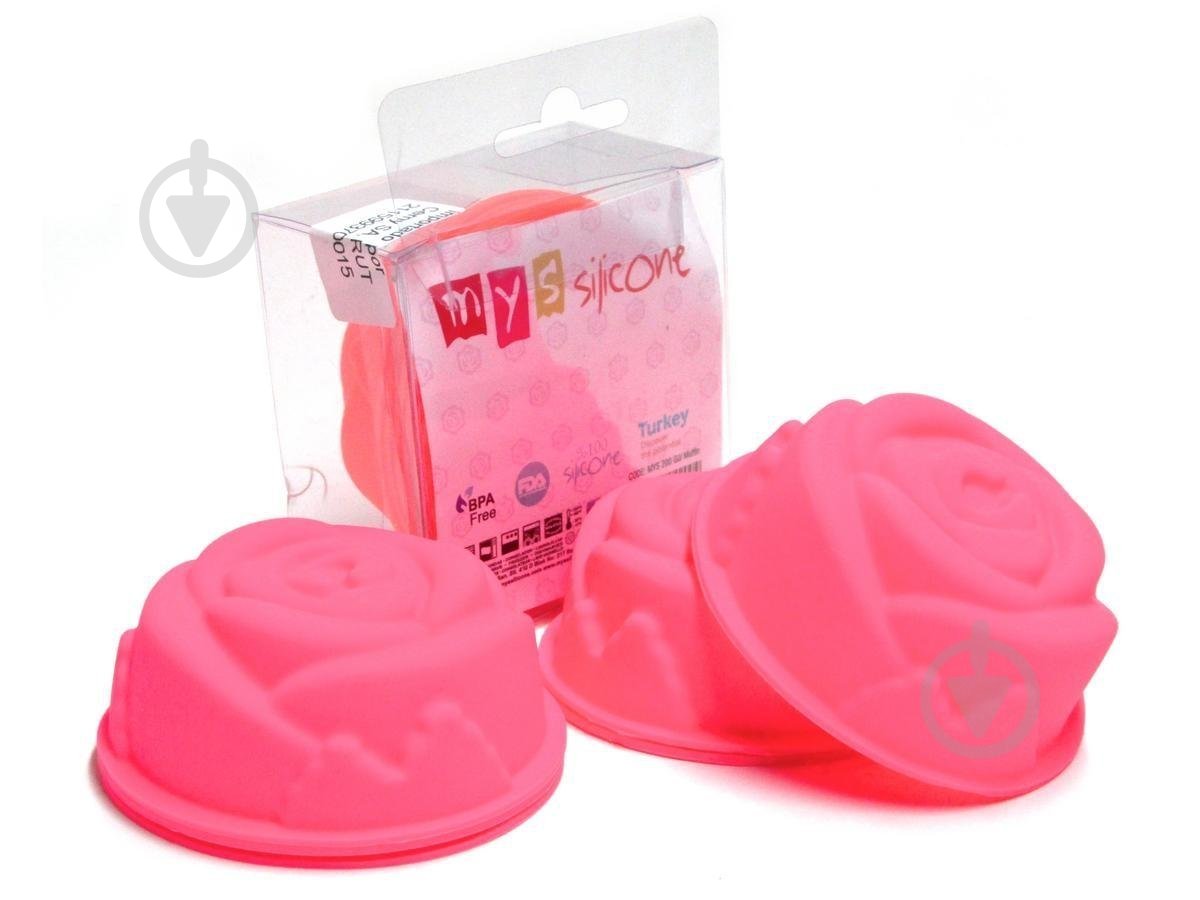 Набор форм для выпекания MYS Роза 6 шт, 8 см - фото 1 Набор форм для выпекания MYS Роза 6 шт, 8 см - фото 1