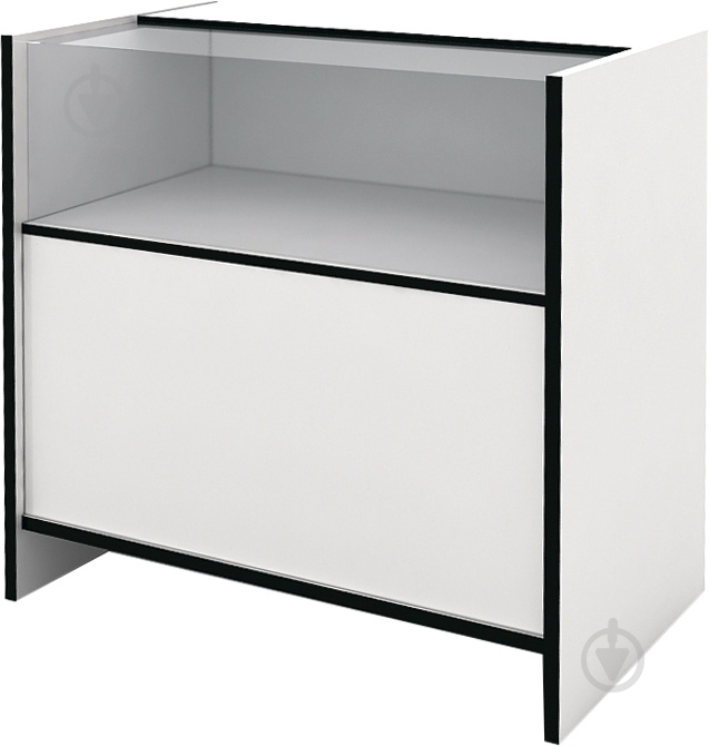 Прилавок стеклянный ДСП ПСБ-80 - фото 1