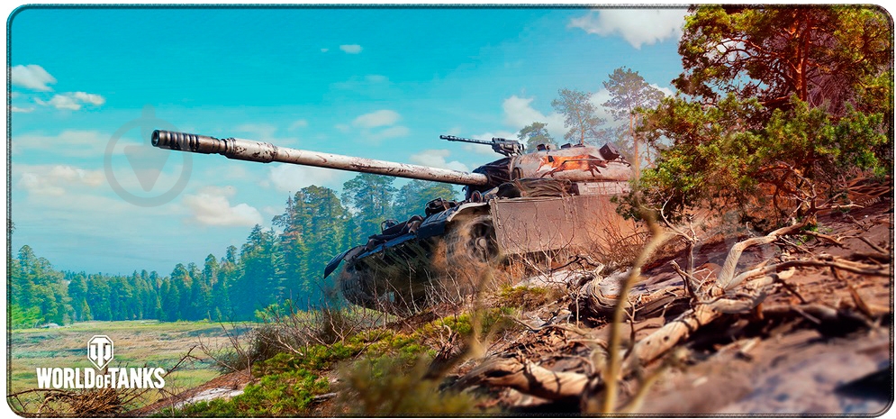 Игровой коврик Wargaming World of Tanks CS-52 LIS Out of the Woods XL Multicolored 42 x 90 см (FSWGMP_52WOOD_XL) - фото 1