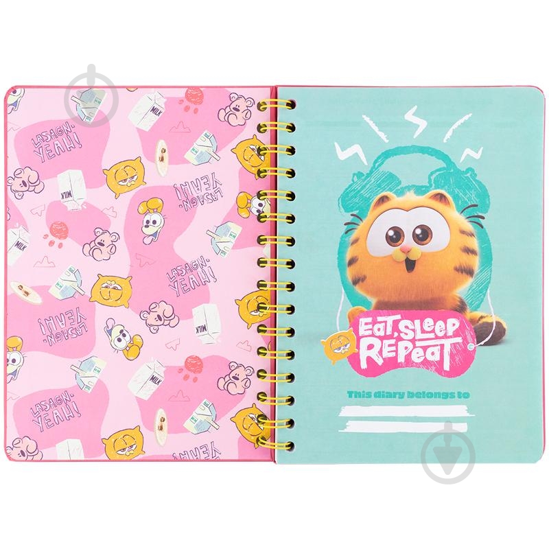 Дневник на спирали Garfield GF25-438 KITE - фото 2 Дневник на спирали Garfield GF25-438 KITE - фото 2