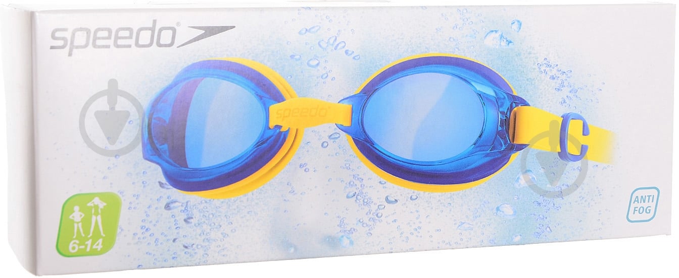 Очки для плавания Speedo Jet JU 8-09298B567 one size желтый/голубой - фото 2