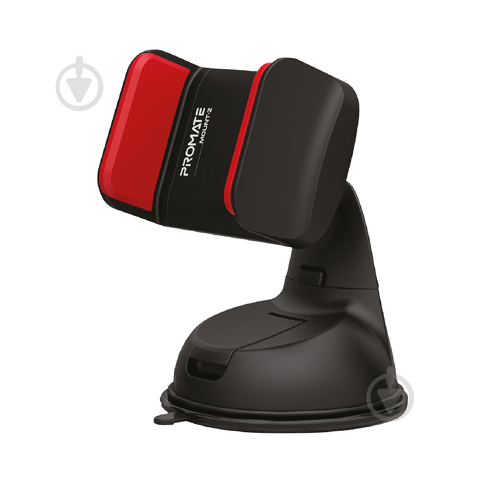 Тримач для телефона Promate Mount-2 чорний із червоним - фото 1