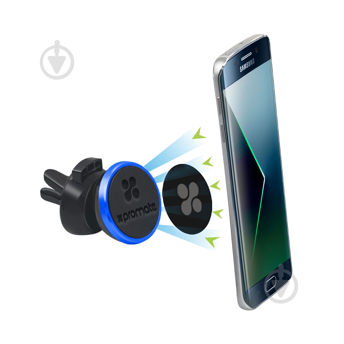 Держатель магнитный Promate VentGrip синий - фото 5