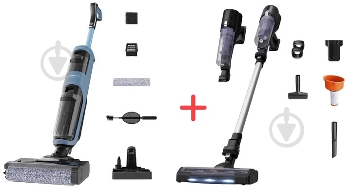 Комплект Rowenta GZ2271E0 blue + RH5A31E0 black - фото 1 Комплект Rowenta GZ2271E0 blue + RH5A31E0 black - фото 1