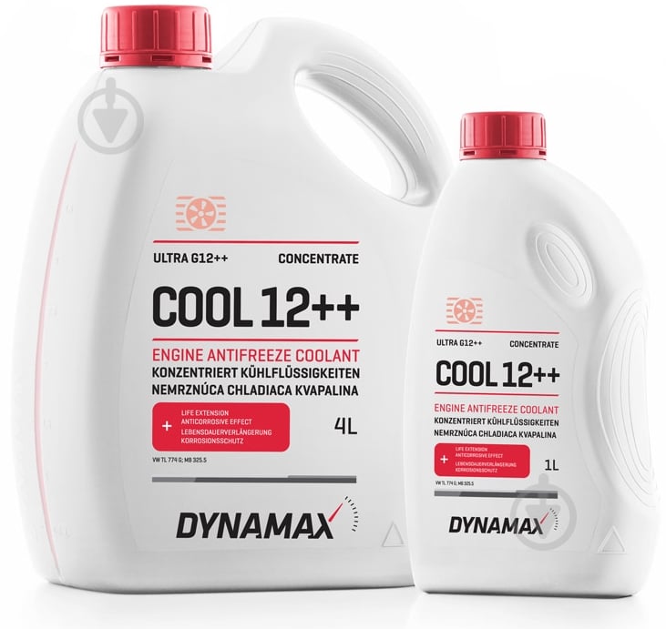 Антифриз DYNAMAX Cool Ultra G12++ G12++ концентрат 1 л красный (60996) - фото 1