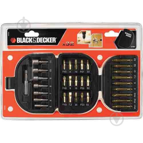 Набор бит Black+Decker A7094 32 шт. - фото 1