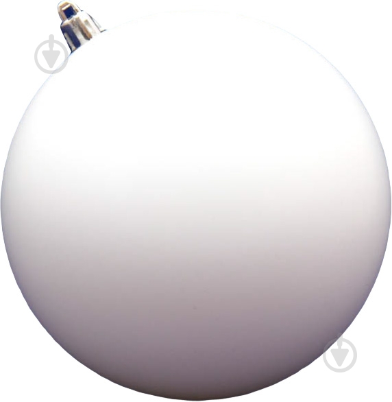 Шар пластиковый Девилон Девілон d120 однотонна 120 мм белый матовый - фото 1