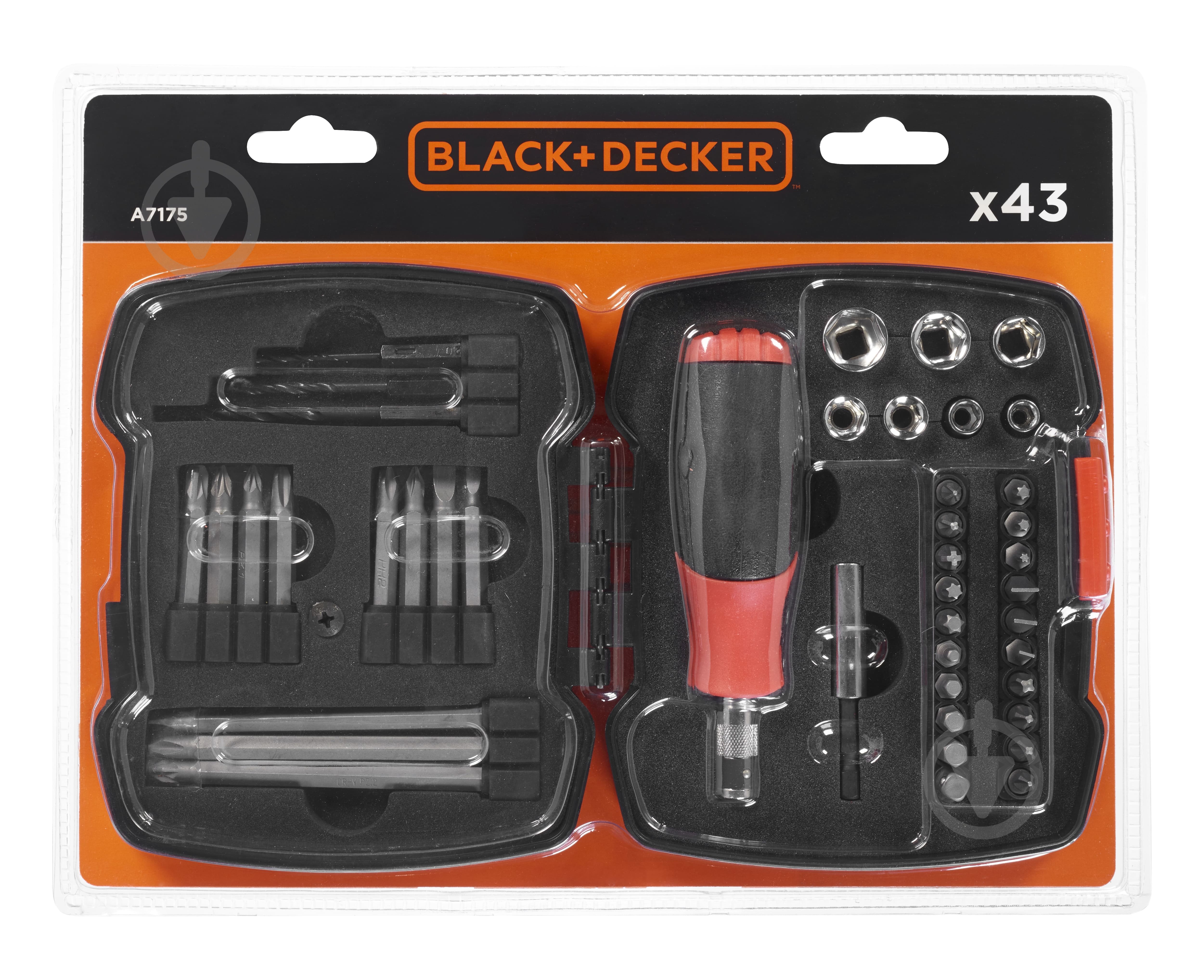 Набор бит Black+Decker A7175 43 шт. - фото 1
