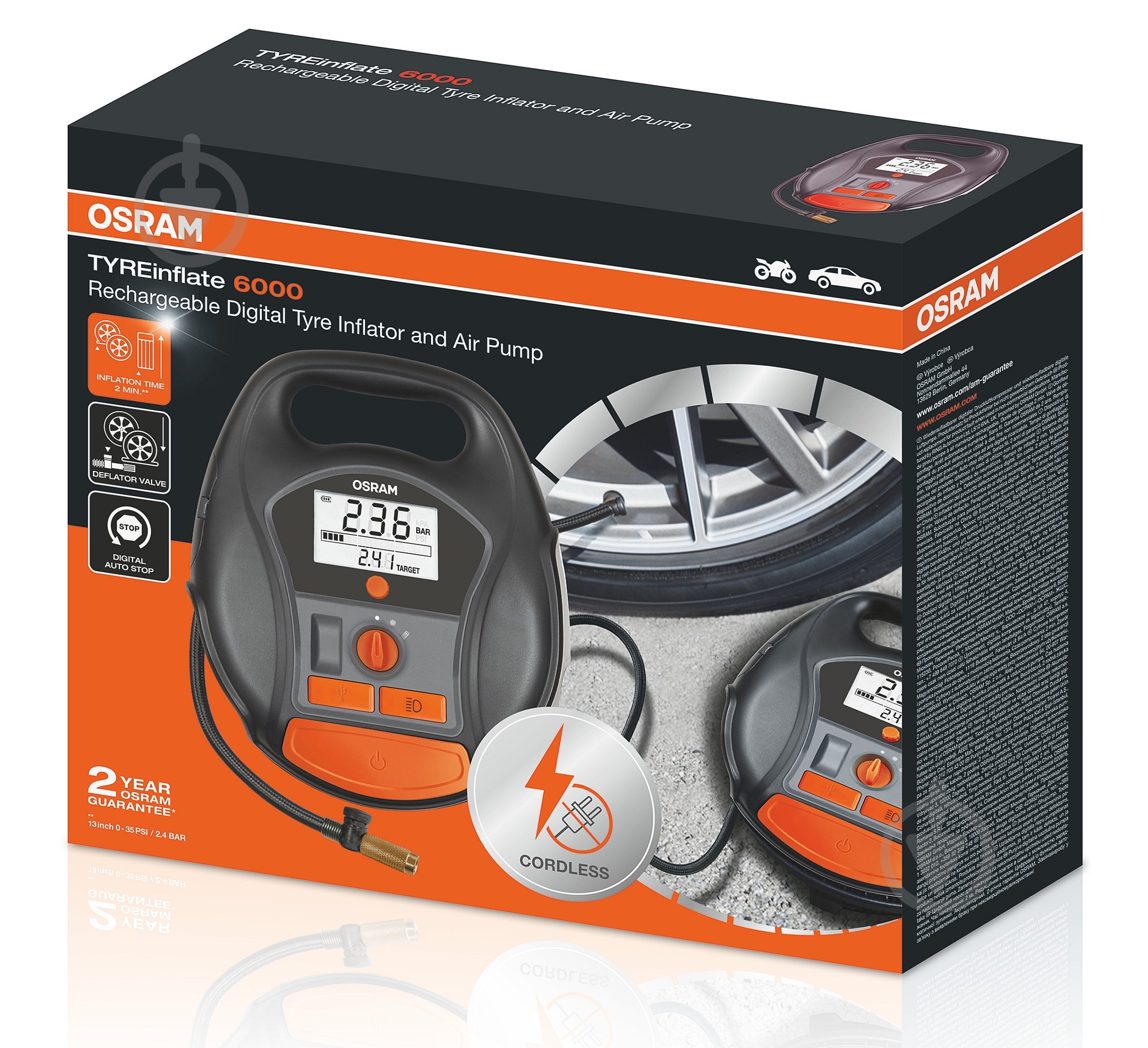 Компресcор автомобильный Osram TIR6000 - фото 4 Компресcор автомобильный Osram TIR6000 - фото 4