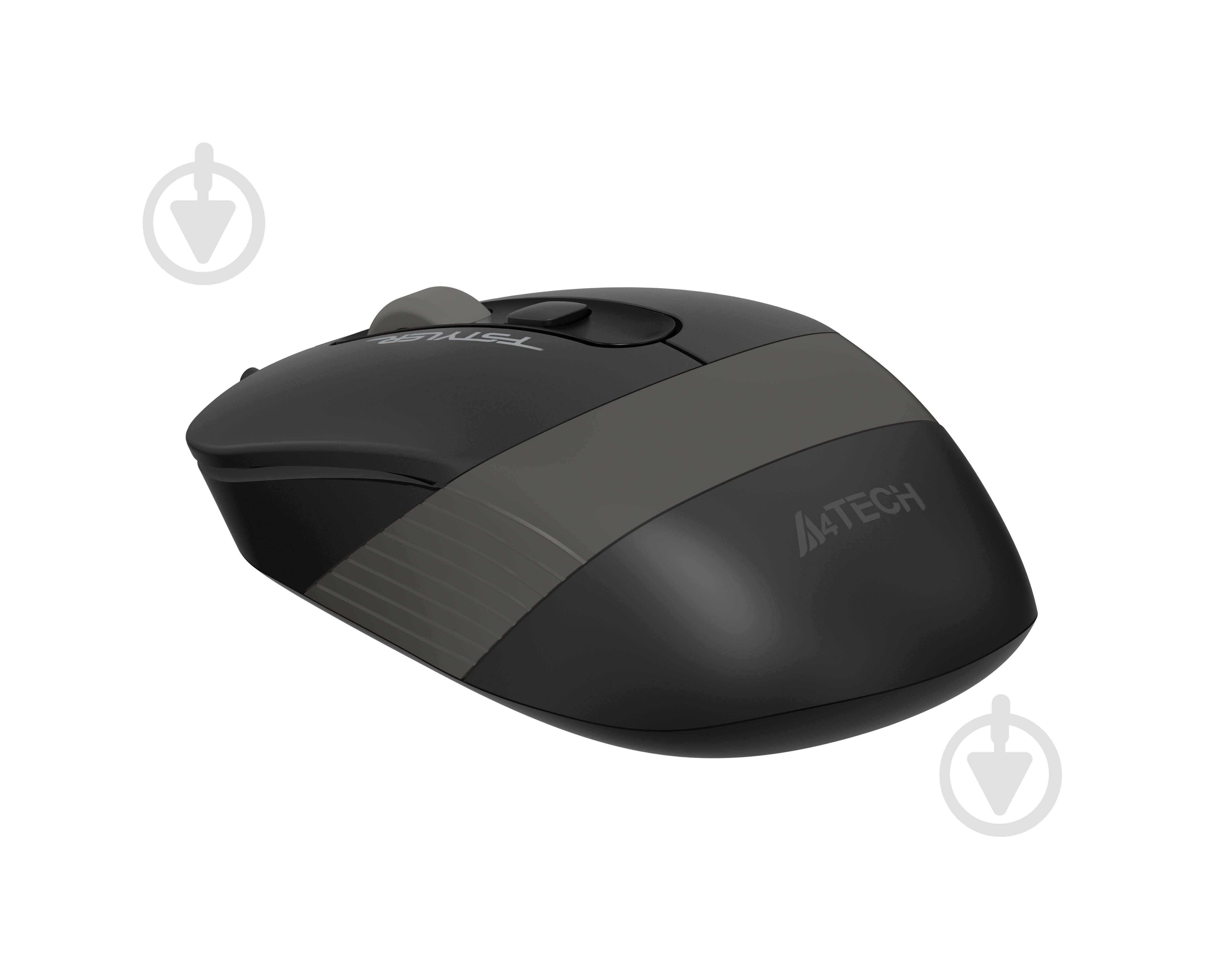 Мышка A4Tech бесшумная USB 1600 dpi black/grey (FM10ST) - фото 5