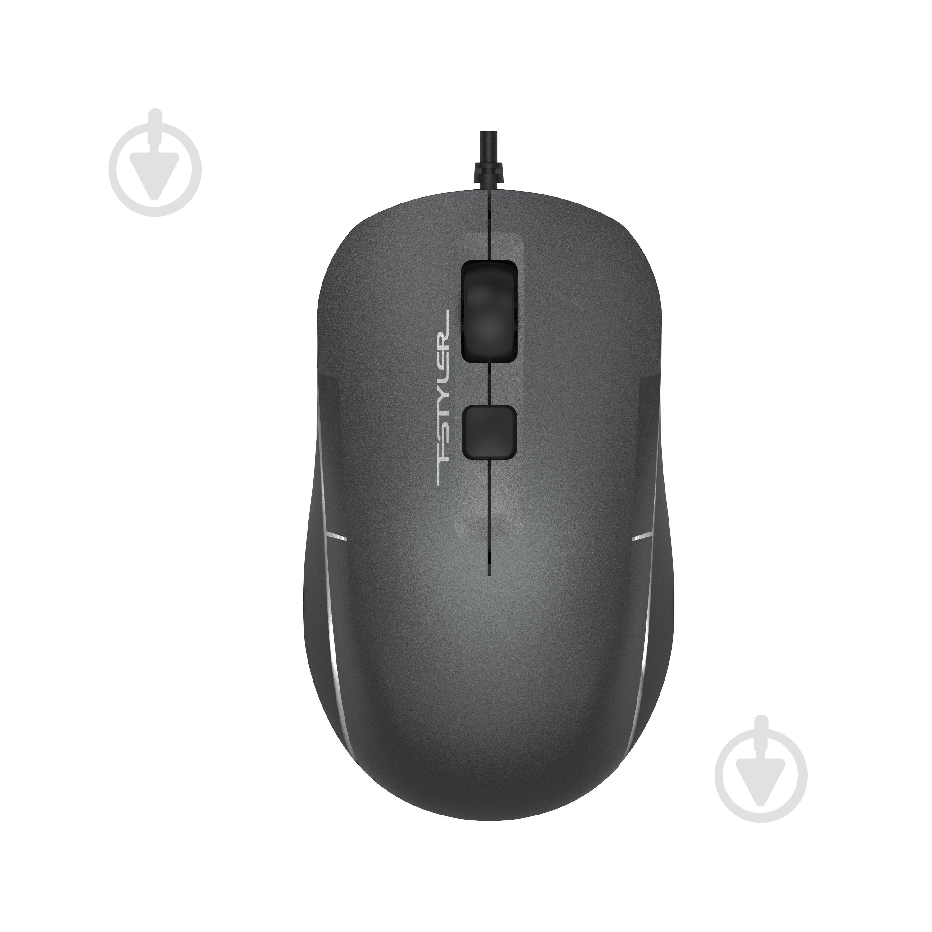 Мишка A4Tech біле підсвічування, USB, 1600 dpi dark grey (FM26) - фото 1