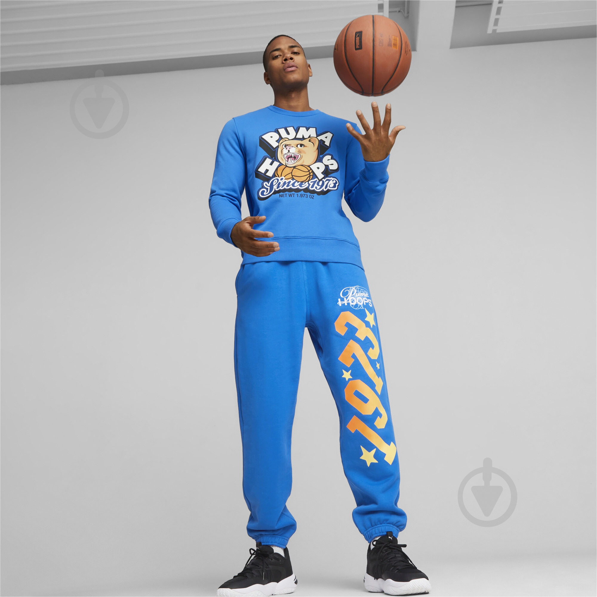 Свитшот Puma DYLAN CREW 62205501 р.XL синий - фото 4