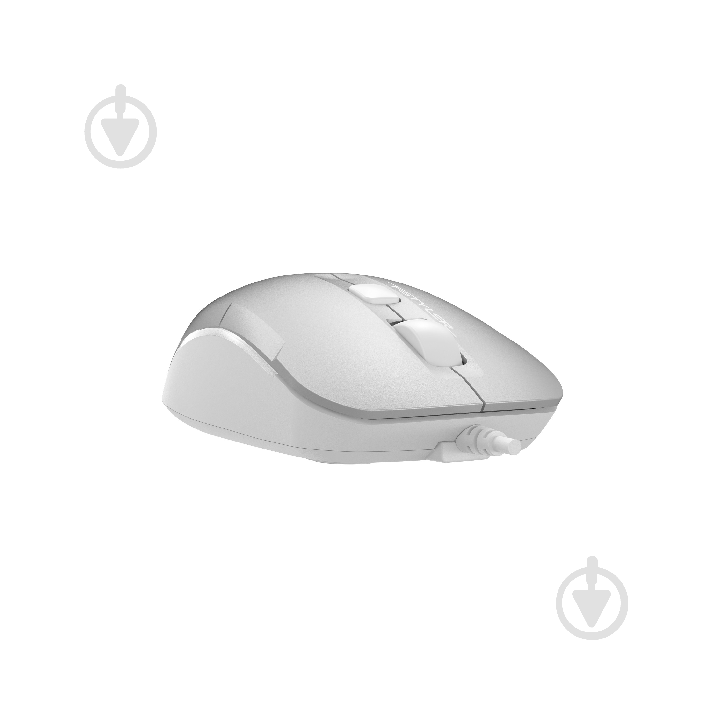 Мышка A4Tech белая подсветка, USB, 1600 dpi grey (FM26) - фото 5