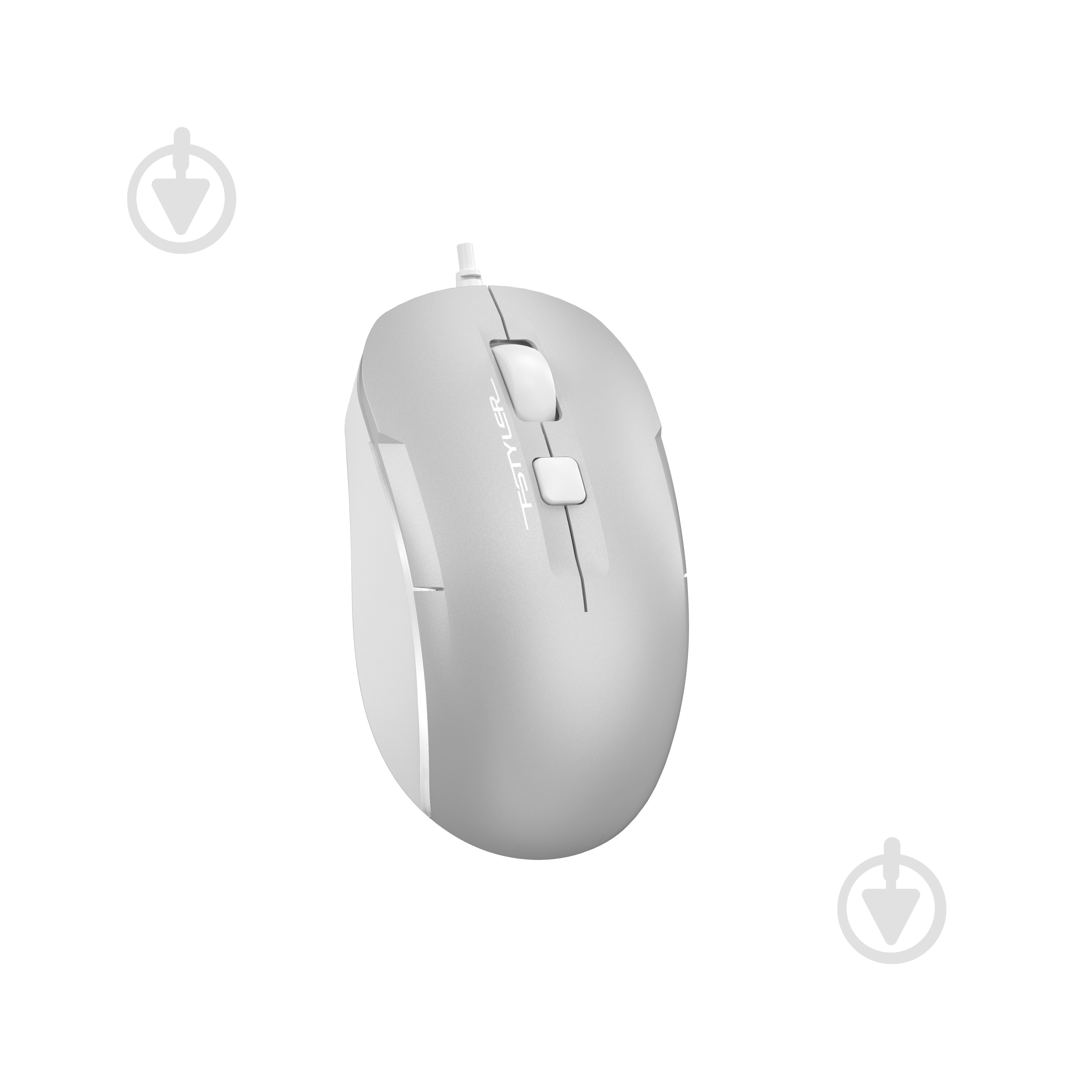 Мышка A4Tech белая подсветка, USB, 1600 dpi grey (FM26) - фото 6