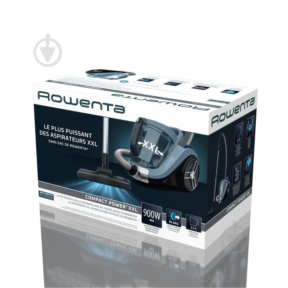 Пылесос Rowenta Compact Power XXL RO4B20EA blue - фото 5 Пылесос Rowenta Compact Power XXL RO4B20EA blue - фото 5