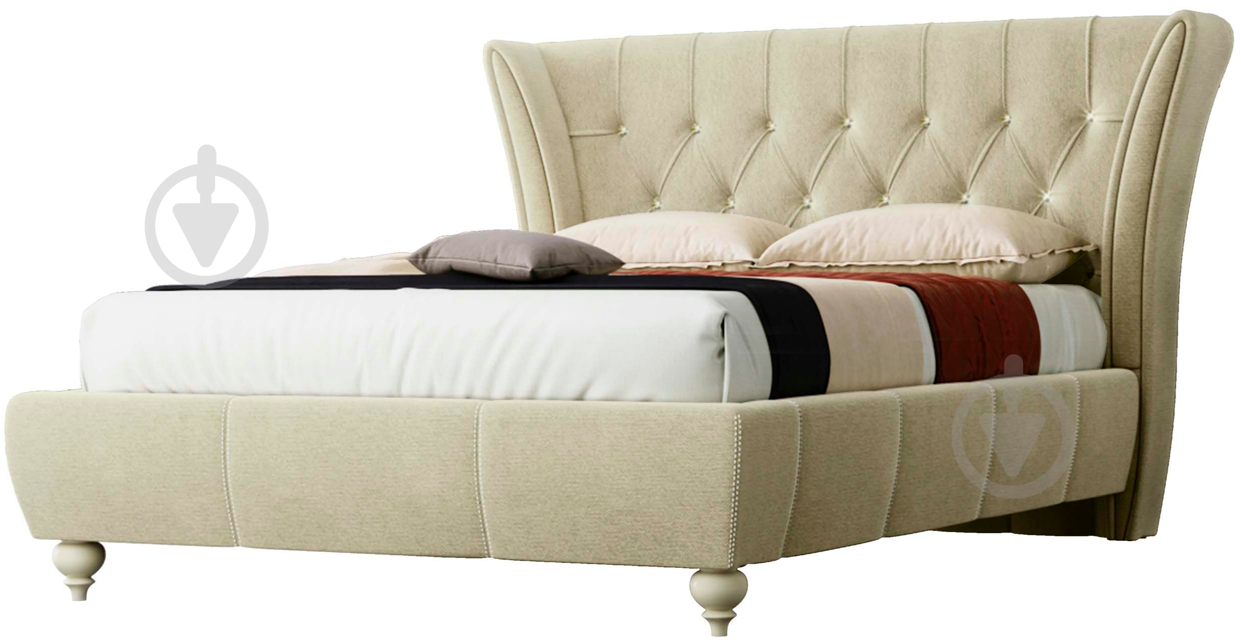 Кровать Green Sofa Эмма Флорида Beige 120x200 см - фото 1