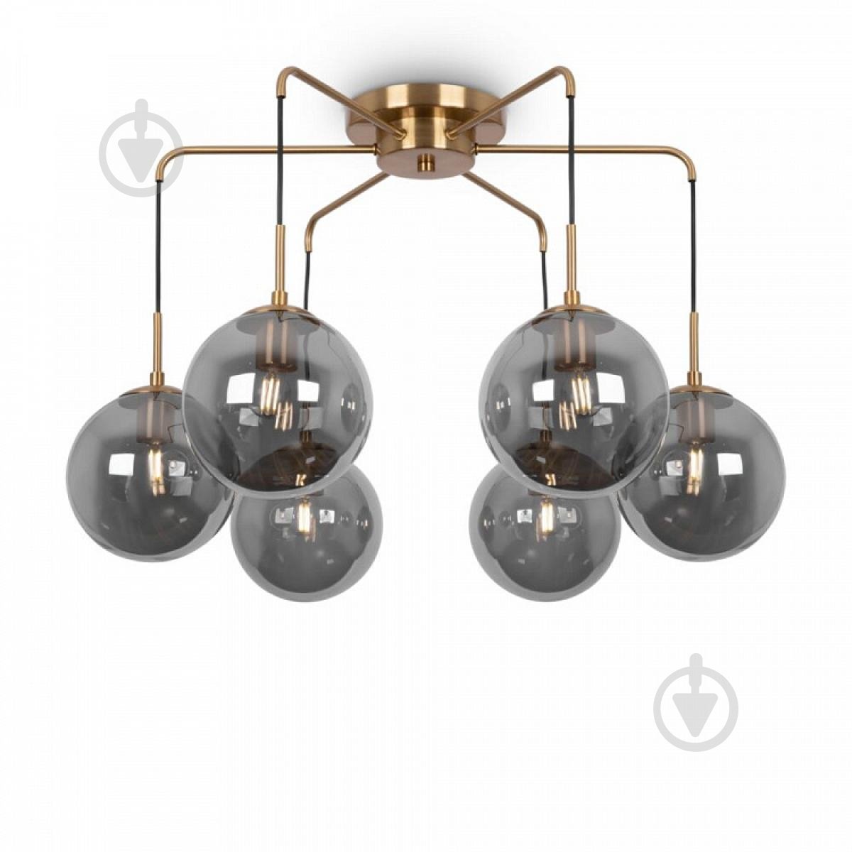 Люстра Blitz 6x60 Вт E27 черный/золото 2881-46 - фото 1