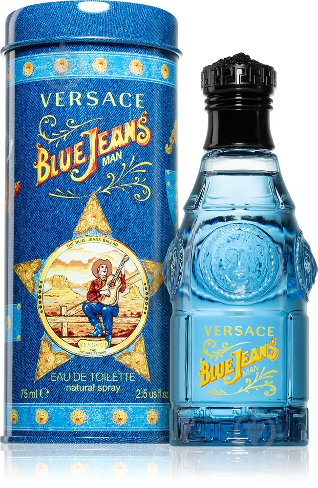 Туалетная вода Versace Blue Jeans 75 мл - фото 1