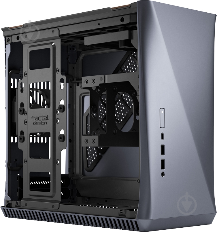 Корпус Fractal Design ERA Titanium Gray Walnut (FD-CA-ERA-ITX-GY) - фото 9 Корпус Fractal Design ERA Titanium Gray Walnut (FD-CA-ERA-ITX-GY) - фото 9