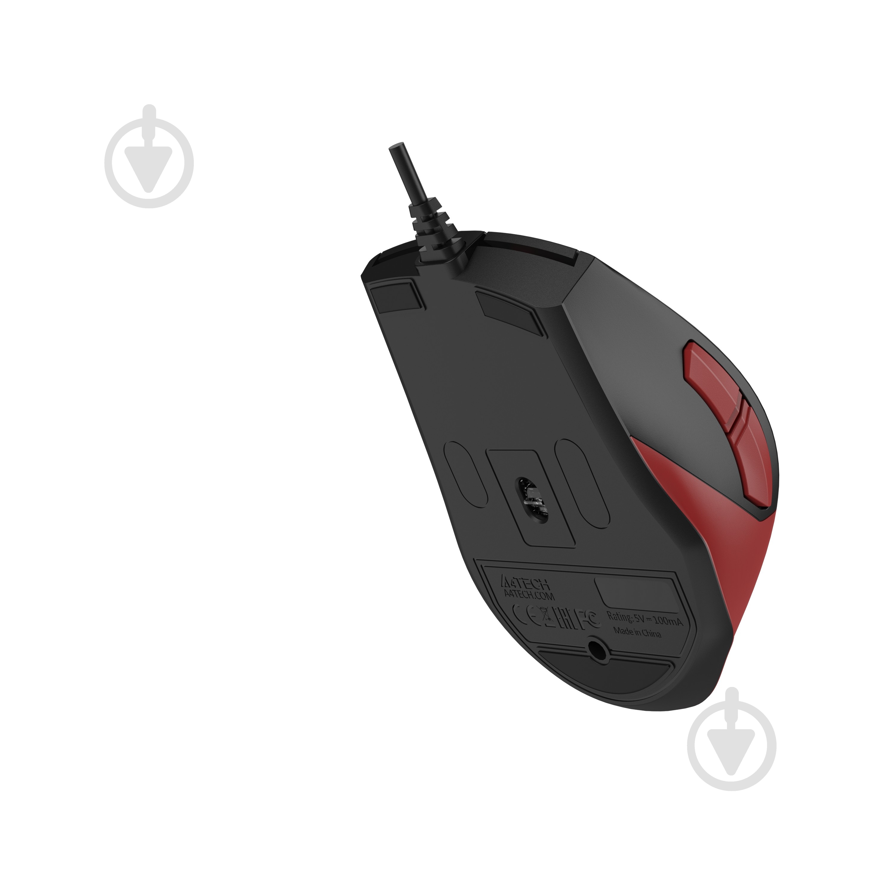Мышка A4Tech мышь, гарантийный талон black/red (FM45S Air) - фото 7