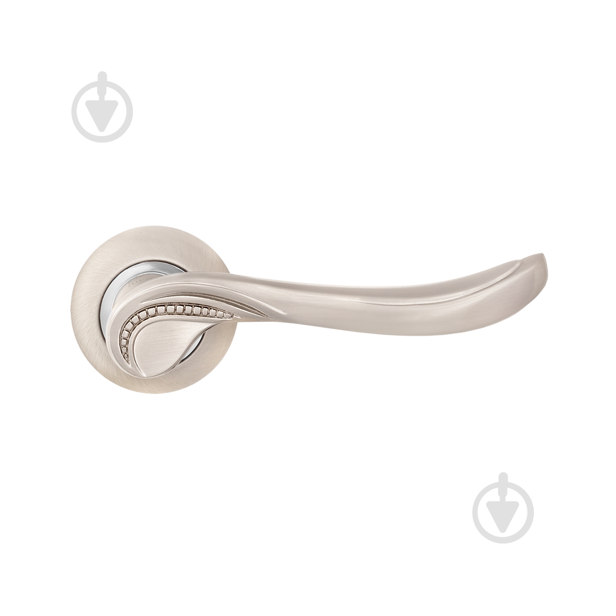 Ручка на розетці Linde A-2009 SN/CP матовий нікель/хром - фото 1