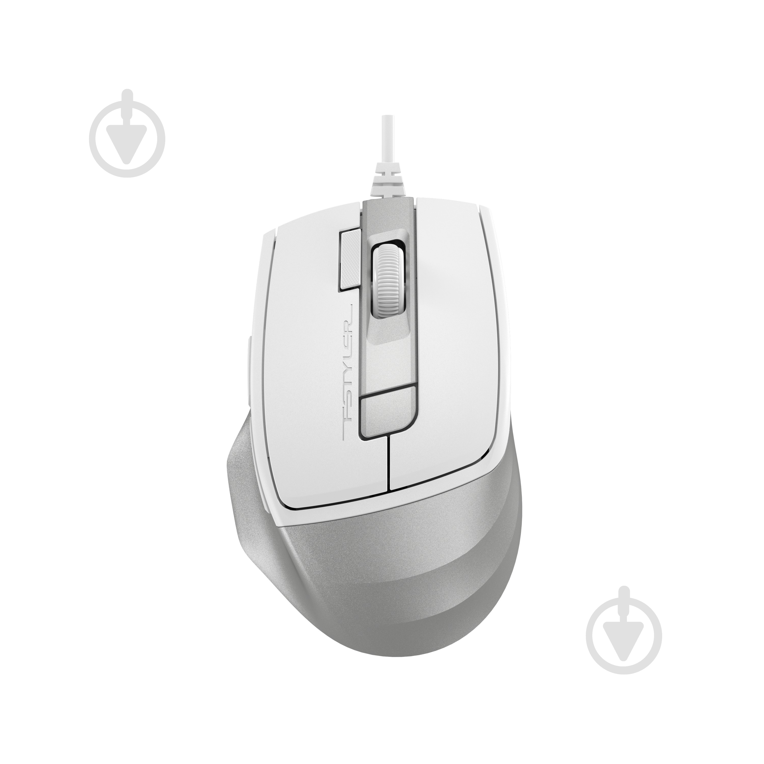 Мишка A4Tech безшумна, USB, 2400 dpi white/grey (FM45S Air) - фото 1