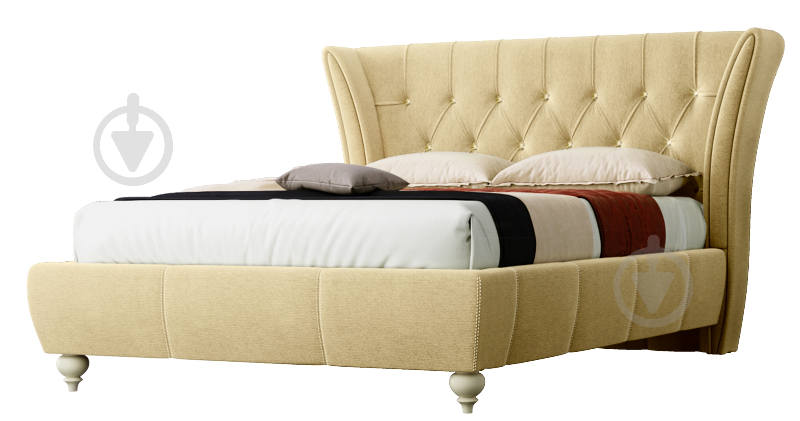 Кровать Green Sofa Эмма Флорида Light beige 120x200 см - фото 1 Кровать Green Sofa Эмма Флорида Light beige 120x200 см - фото 1
