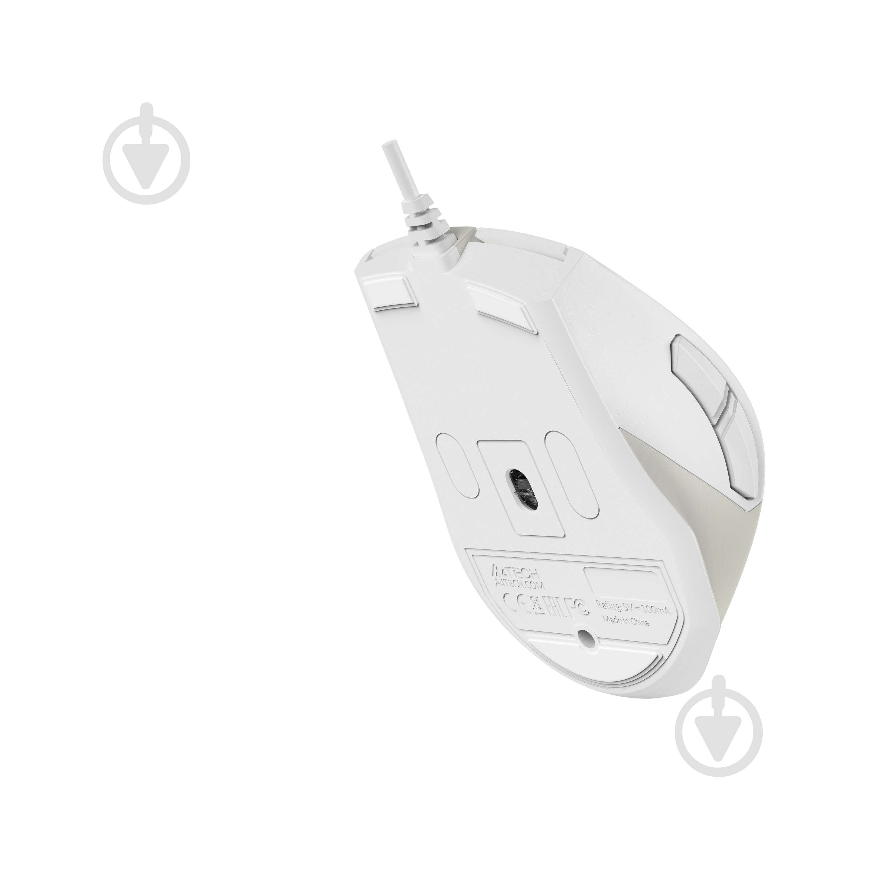 Мышка A4Tech бесшумная, USB, 2400 dpi, beige white (FM45S Air) - фото 5 Мышка A4Tech бесшумная, USB, 2400 dpi, beige white (FM45S Air) - фото 5