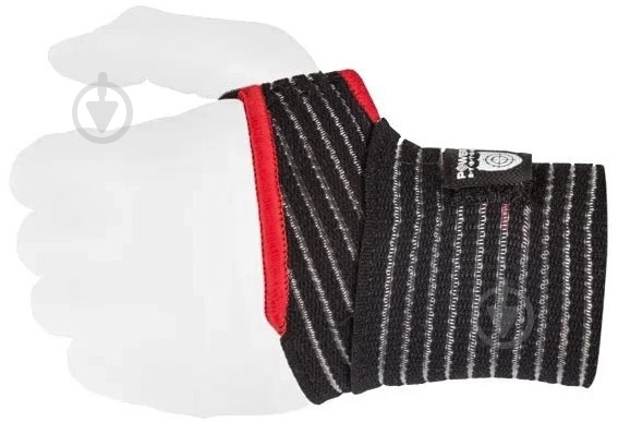Бинт еластичний Power System Elastic Wrist Support PS-6000 р. універсальний чорний - фото 1